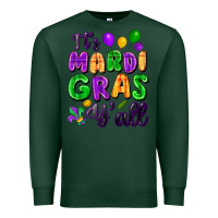 Sports Green it's mardi gras y'all Premium Sweatshirt - FaDigitalArtStudio