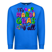 True Royal it's mardi gras y'all Premium Sweatshirt - FaDigitalArtStudio