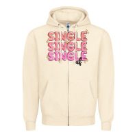 Sandshell single single single af Zipper Hoodie - MaliasSmallBusiness
