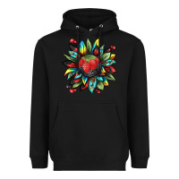 Black berry sunflower Heavyweight Hoodie - texasbilliewilder