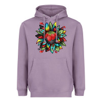 Lavender berry sunflower Heavyweight Hoodie - texasbilliewilder