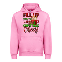 Fuchsia Pink fill up your cup with christmas cheer Urban Hoodie - Jasminsmagicworld