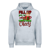 Heather Grey fill up your cup with christmas cheer Urban Hoodie - Jasminsmagicworld