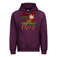 Mauve Wine fill up your cup with christmas cheer Urban Hoodie - Jasminsmagicworld