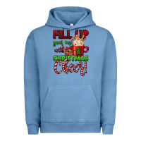 Pigment Pebble Blue fill up your cup with christmas cheer Urban Hoodie - Jasminsmagicworld
