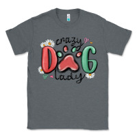Charcoal Heather crazy dog lady Classic Tee - MaliasSmallBusiness