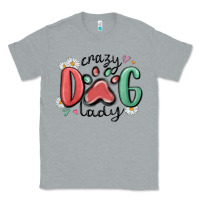 Heather Grey crazy dog lady Classic Tee - MaliasSmallBusiness