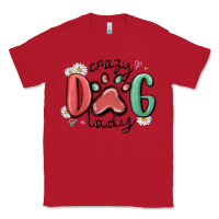 Red crazy dog lady Classic Tee - MaliasSmallBusiness