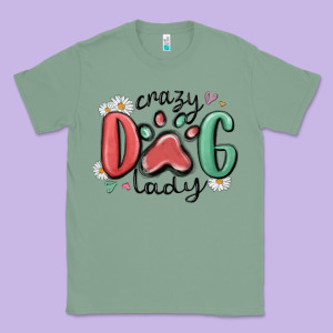 Crazy Dog Lady Classic Tee Designed By Maliassmallbusiness