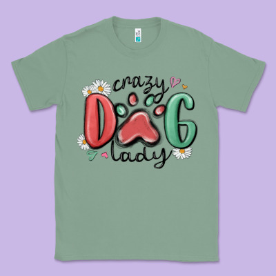 Classic Tee crazy dog lady