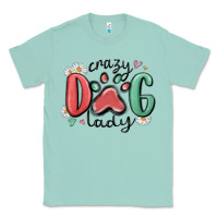 Seafoam crazy dog lady Classic Tee - MaliasSmallBusiness