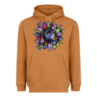 Meerkat blueberry sunflower Heavyweight Hoodie - texasbilliewilder