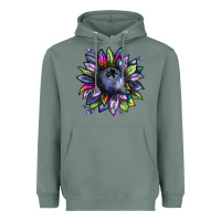 Sage blueberry sunflower Heavyweight Hoodie - texasbilliewilder