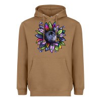 Toasted Coconut blueberry sunflower Heavyweight Hoodie - texasbilliewilder