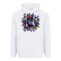 White blueberry sunflower Heavyweight Hoodie - texasbilliewilder