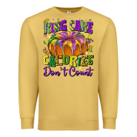 Antique Gold king cake calories don't count Premium Sweatshirt - FaDigitalArtStudio