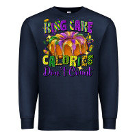 Navy king cake calories don't count Premium Sweatshirt - FaDigitalArtStudio
