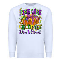 White king cake calories don't count Premium Sweatshirt - FaDigitalArtStudio