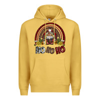 Antique Gold rainbow and hohoho with gnome Premium Hoodie - AdoDesignShop