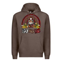 Coffee rainbow and hohoho with gnome Premium Hoodie - AdoDesignShop