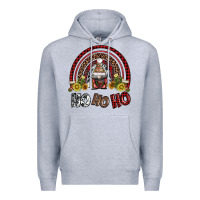 Heather Grey rainbow and hohoho with gnome Premium Hoodie - AdoDesignShop