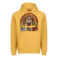Mustard rainbow and hohoho with gnome Premium Hoodie - AdoDesignShop