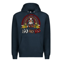 Navy rainbow and hohoho with gnome Premium Hoodie - AdoDesignShop