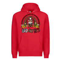 Red rainbow and hohoho with gnome Premium Hoodie - AdoDesignShop