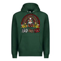 Sports Green rainbow and hohoho with gnome Premium Hoodie - AdoDesignShop