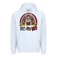 White rainbow and hohoho with gnome Premium Hoodie - AdoDesignShop