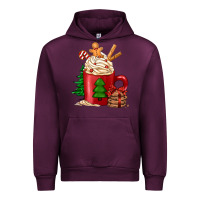 Mauve Wine Christmas coffee Urban Hoodie - Jasminsmagicworld