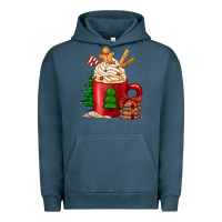 Pigment Midnight Navy Christmas coffee Urban Hoodie - Jasminsmagicworld
