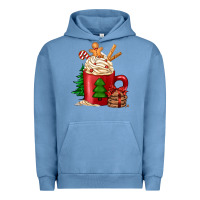 Pigment Pebble Blue Christmas coffee Urban Hoodie - Jasminsmagicworld