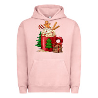 Pigment Salmon Christmas coffee Urban Hoodie - Jasminsmagicworld