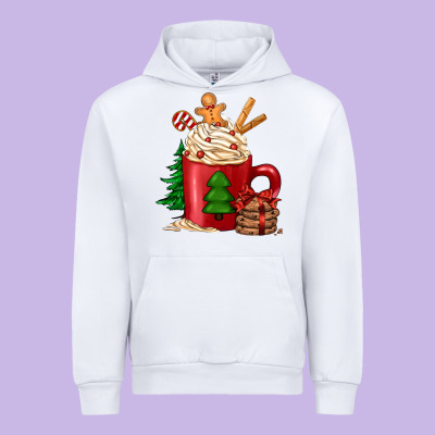 Christmas Coffee Urban Hoodie Designed By Jasminsmagicworld