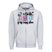 The Gym Is My Happy Place Zipper Hoodie | Teevron