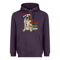 Plum merry and bright saint bernard Heavyweight Hoodie - RanaPortraitStore