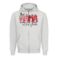 Dove Grey this mama wears her heart on her gleeve Zipper Hoodie - MaliasSmallBusiness