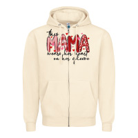 Sandshell this mama wears her heart on her gleeve Zipper Hoodie - MaliasSmallBusiness