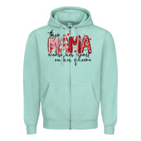 Seafoam this mama wears her heart on her gleeve Zipper Hoodie - MaliasSmallBusiness