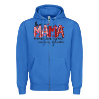 True Royal this mama wears her heart on her gleeve Zipper Hoodie - MaliasSmallBusiness