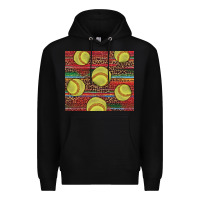 Black western softball Premium Hoodie - AdoDesignShop