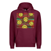 Burgundy western softball Premium Hoodie - AdoDesignShop