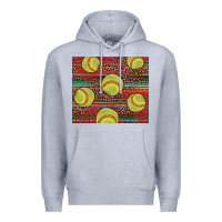 Heather Grey western softball Premium Hoodie - AdoDesignShop
