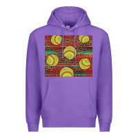 Purple western softball Premium Hoodie - AdoDesignShop