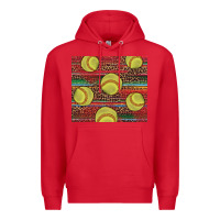 Red western softball Premium Hoodie - AdoDesignShop