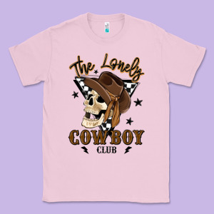 The Lonely Cowboy Club Classic Tee Designed By Maliassmallbusiness
