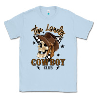 Dusty Blue the lonely cowboy club Classic Tee - MaliasSmallBusiness