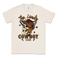 Natural the lonely cowboy club Classic Tee - MaliasSmallBusiness