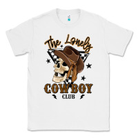 White the lonely cowboy club Classic Tee - MaliasSmallBusiness